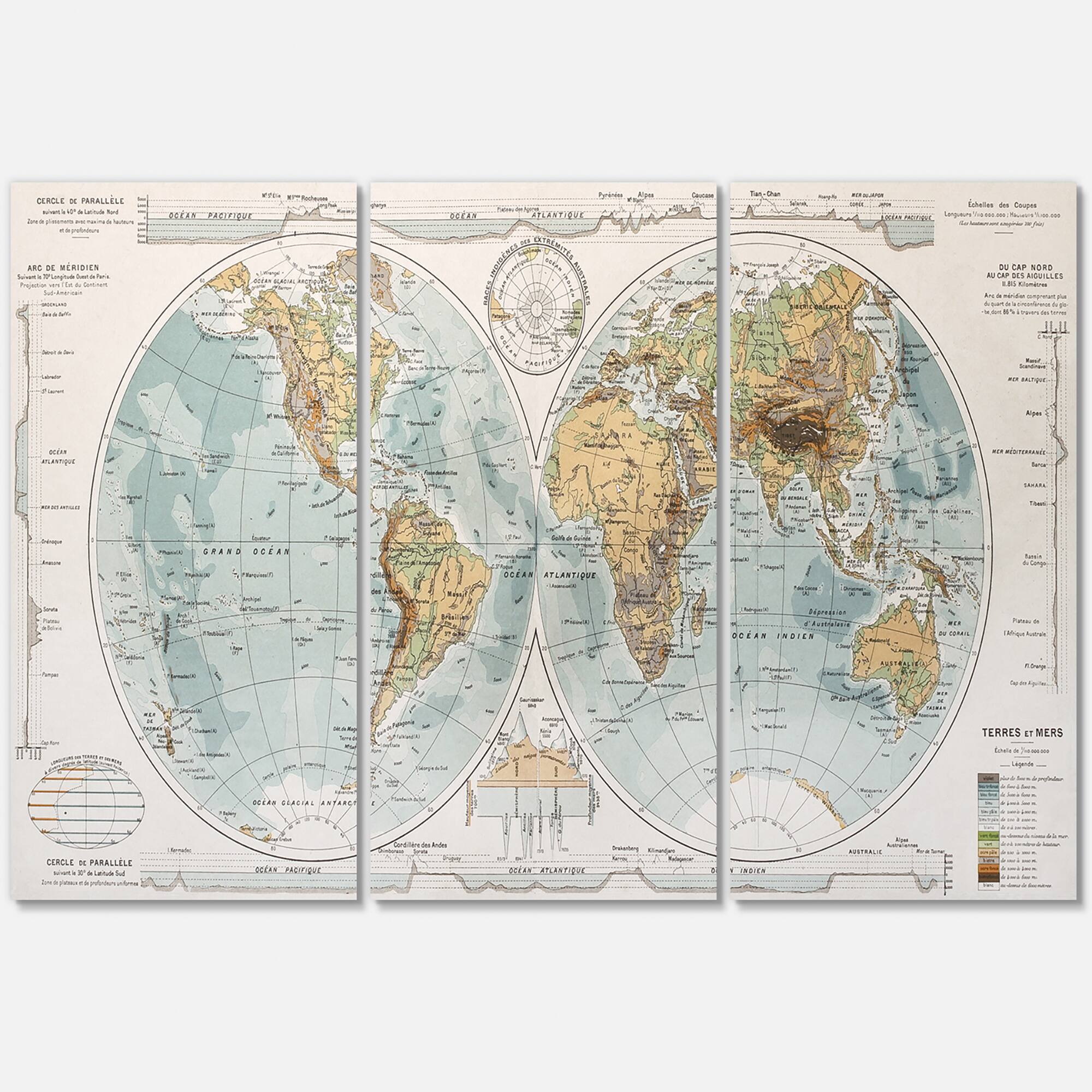 Designart - Ancient Map of The World II